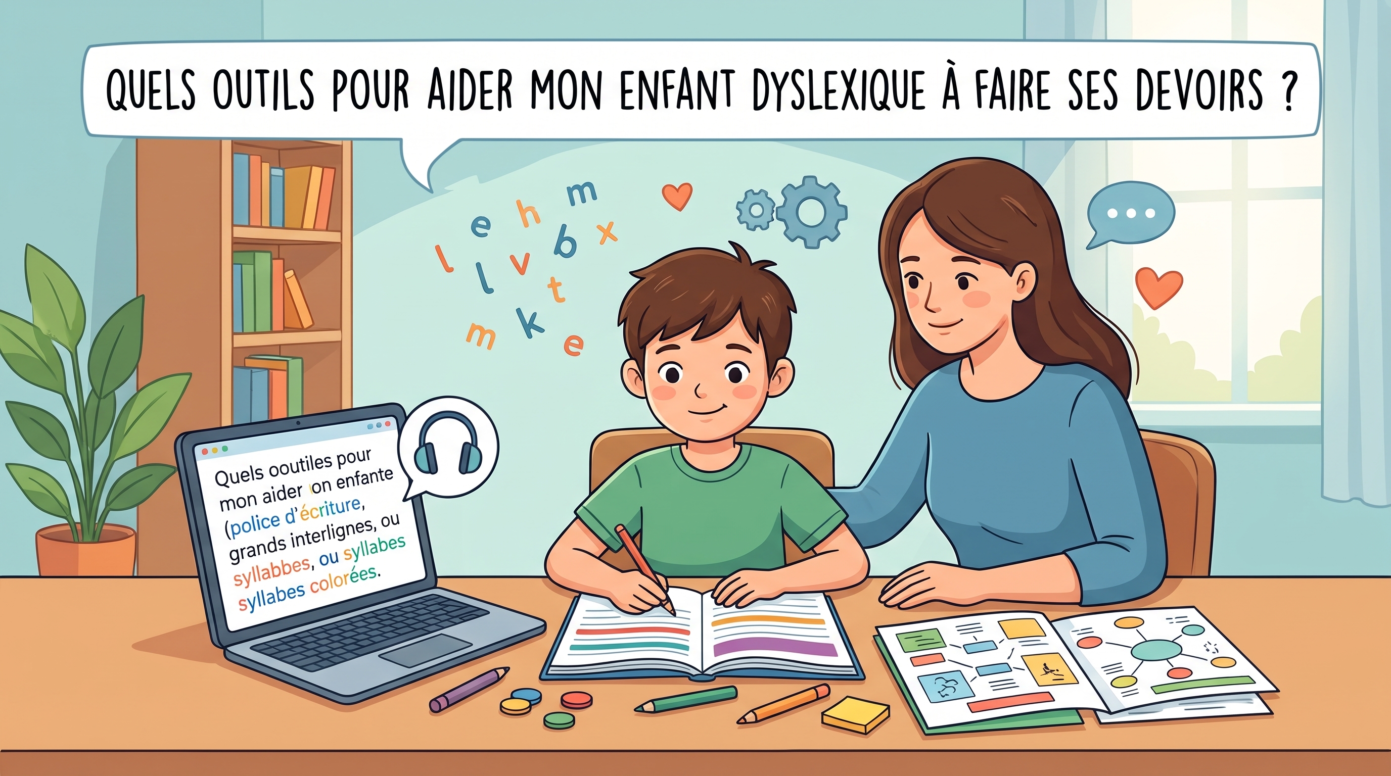 Aider un enfant dyslexique pour les devoirs : Outils et Soutien